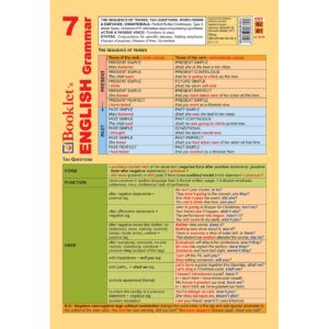Pliant Booklet’s English Grammar 7