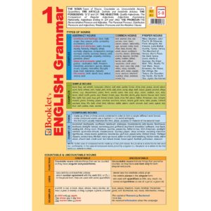 Pliant Booklet's English Grammar 1