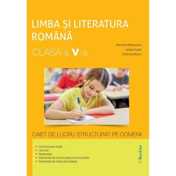 Limba și literatura română - clasa a V-a - caiet de lucru structurat pe domenii