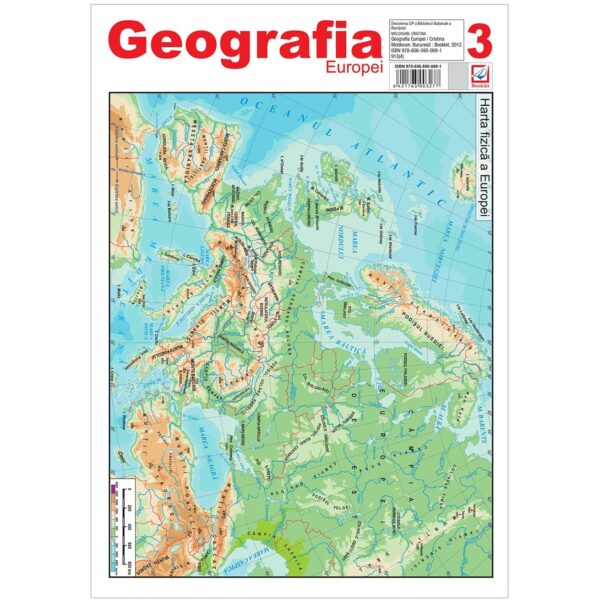 Hartă Geografia Europei 3