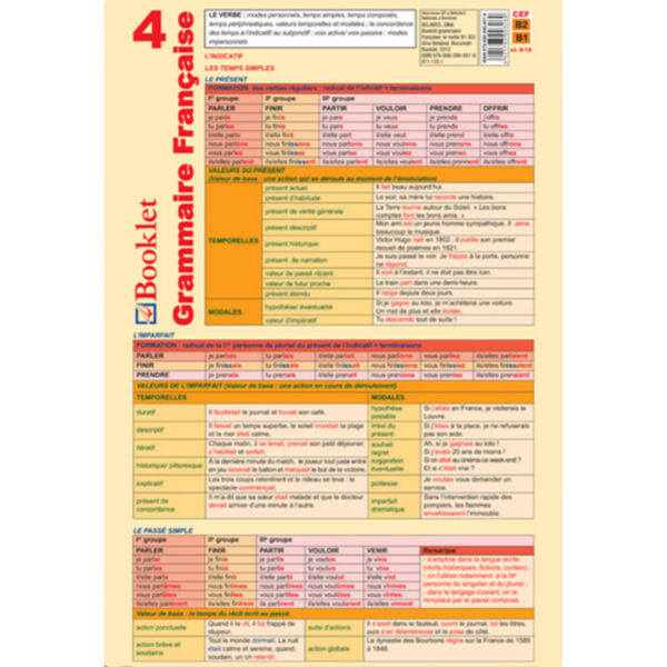 Pliant Grammaire Française 4