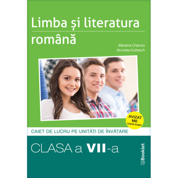 gm223-av Limba și literatura română - caiet de lucru structurat pe unități pentru clasa a VII-a